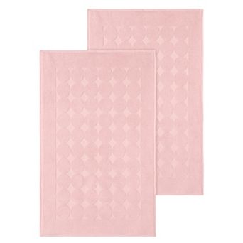 Linum Home Textiles 2-pack Turkish Cotton Sinemis Circle Design Bath Mat Set