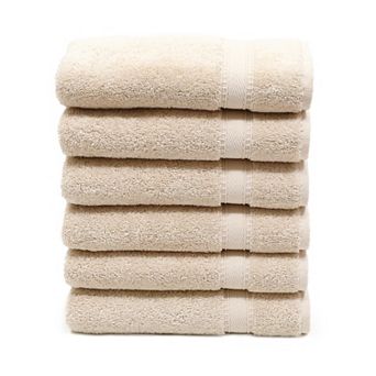 Linum Home Textiles 6 pc Turkish Cotton Sinemis Terry Hand Towel Set