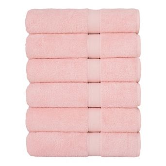 Linum Home Textiles 6 pc Turkish Cotton Sinemis Terry Hand Towel Set