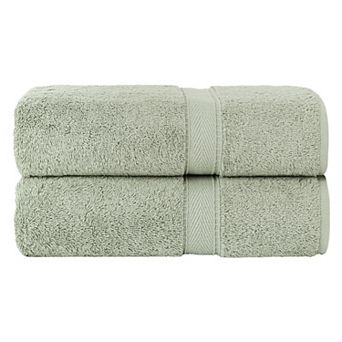 Linum Home Textiles 2-pack Turkish Cotton Sinemis Terry Bath Towels