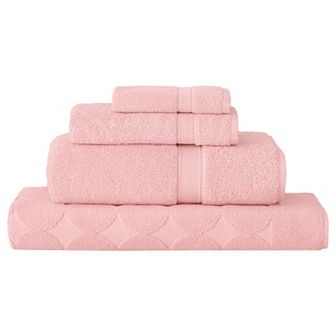 Linum Home Textiles 4 pc Turkish Cotton Sinemis Terry Bath Towel Set