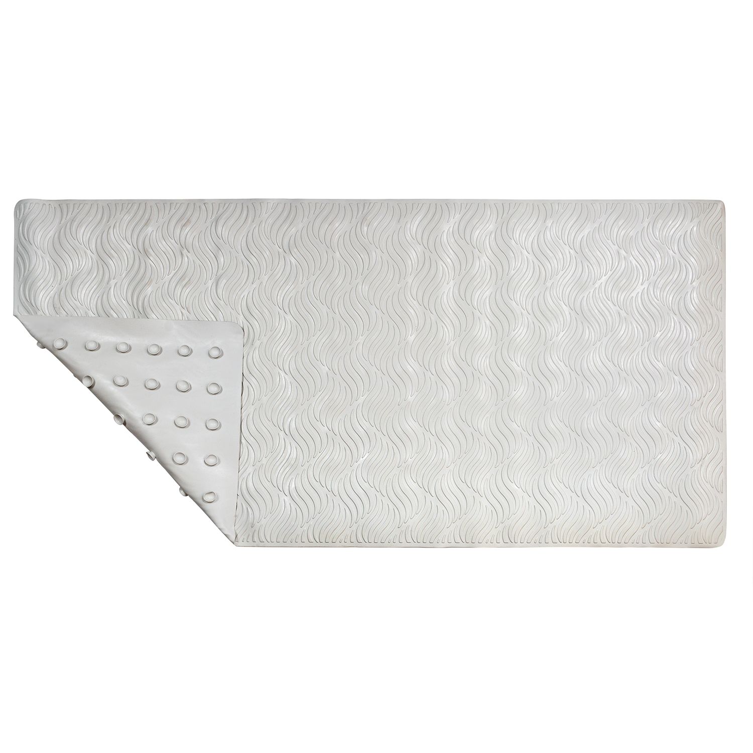 long rubber bath mat