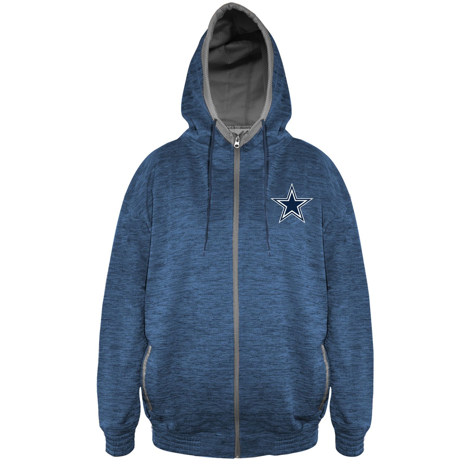 mens dallas cowboys zip up hoodie