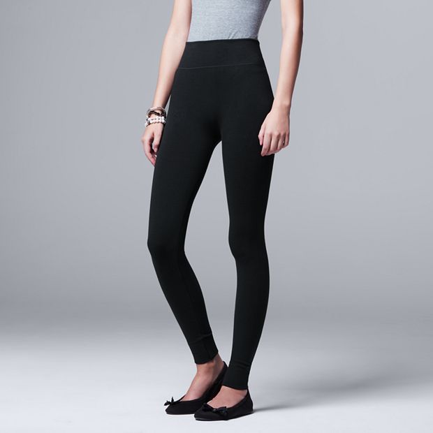 vera wang twill leggings