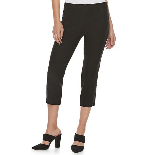 Women's ELLE™ Pull-On Back Seam Capri Pants