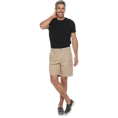 Men's Croft & Barrow® Classic-Fit Flex-Tab 9-inch Twill Cargo Shorts