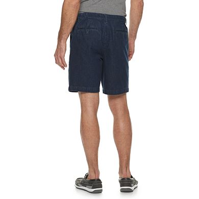 Men's Croft & Barrow® Classic-Fit Flex-Tab Pleated Denim Shorts