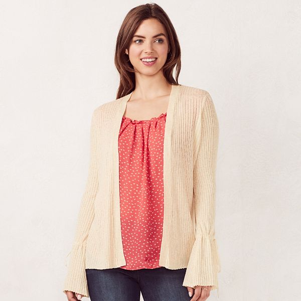 Women's LC Lauren Conrad Love, Lauren Ribbed Cardigan