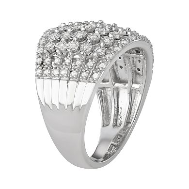 Women's Sterling Silver 1/2 ct Diamond Ring