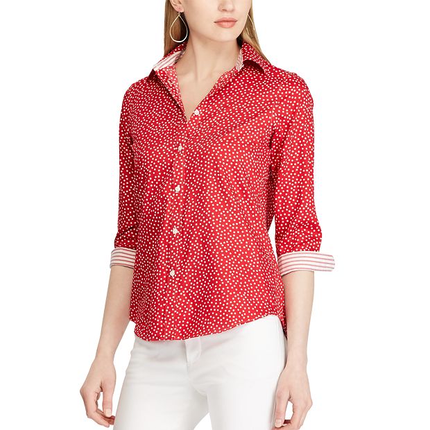 chaps womens no iron shirts