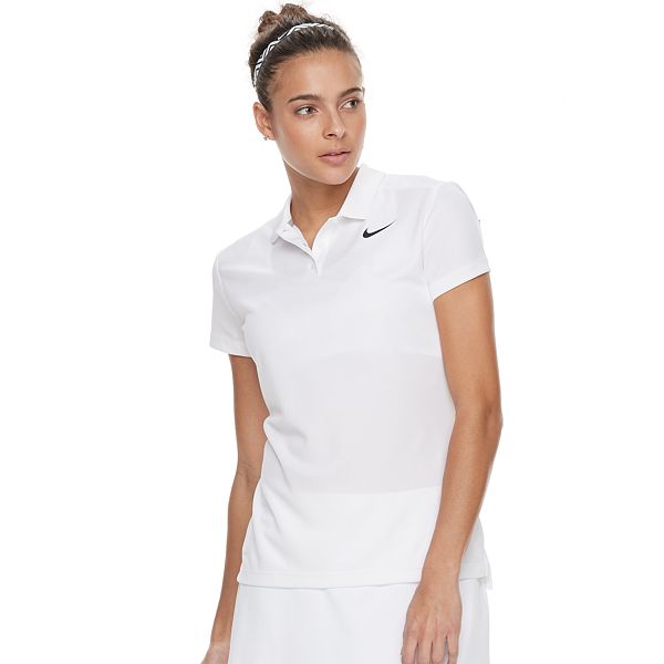nike women's dry short sleeve golf polo