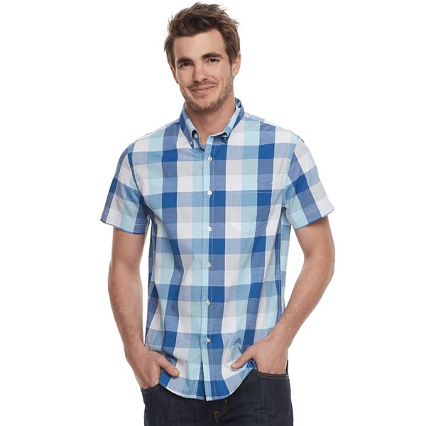 Men's Sonoma Goods For Life® Flexwear Modern-Fit Poplin Button-Down Shirt