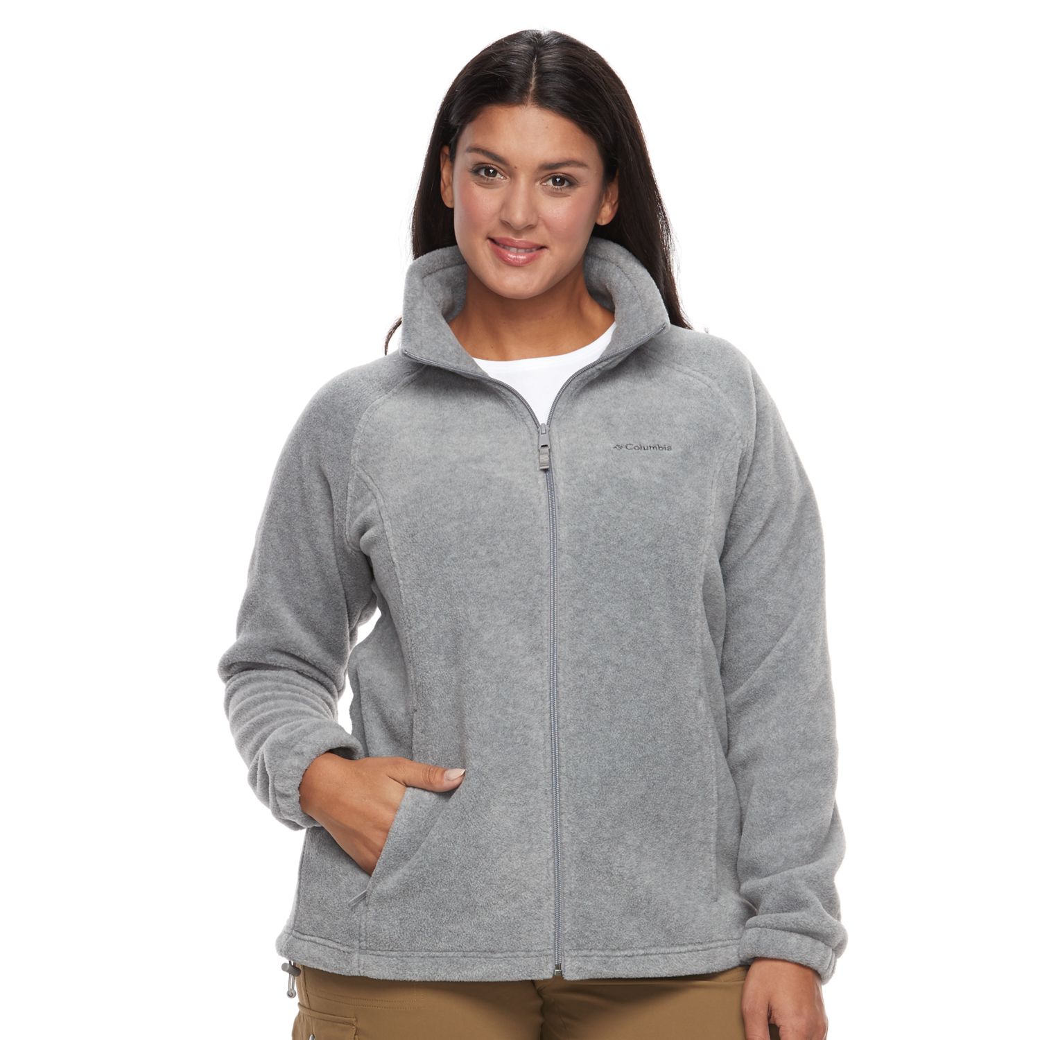 plus size columbia three lakes fleece jacket