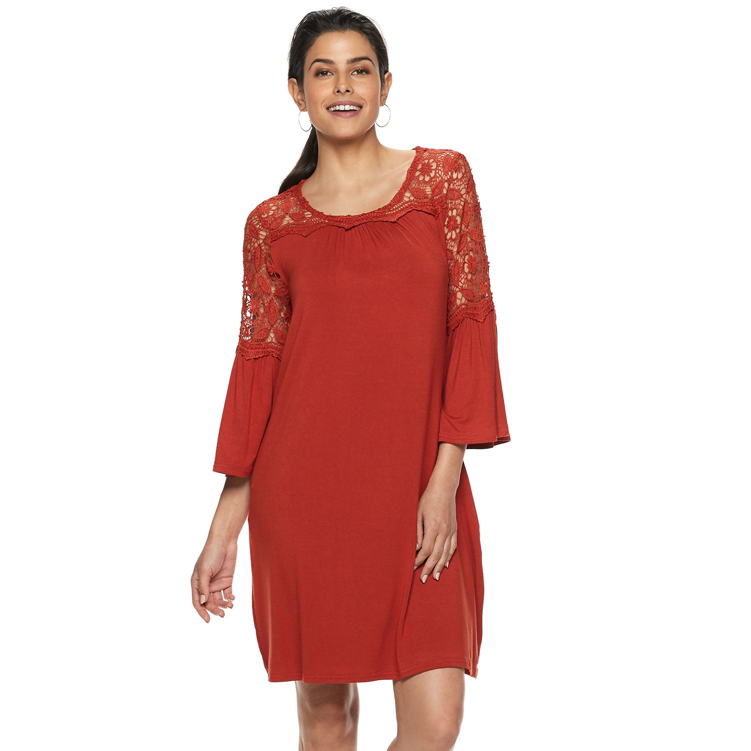 kohls bell sleeve dress