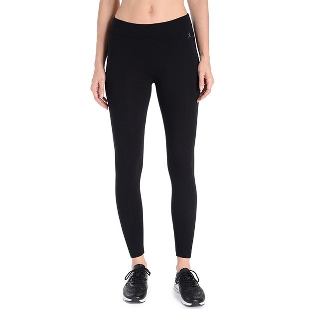 Ankle Fit Mixed Cotton with Spandex Stretchable Leggings Black