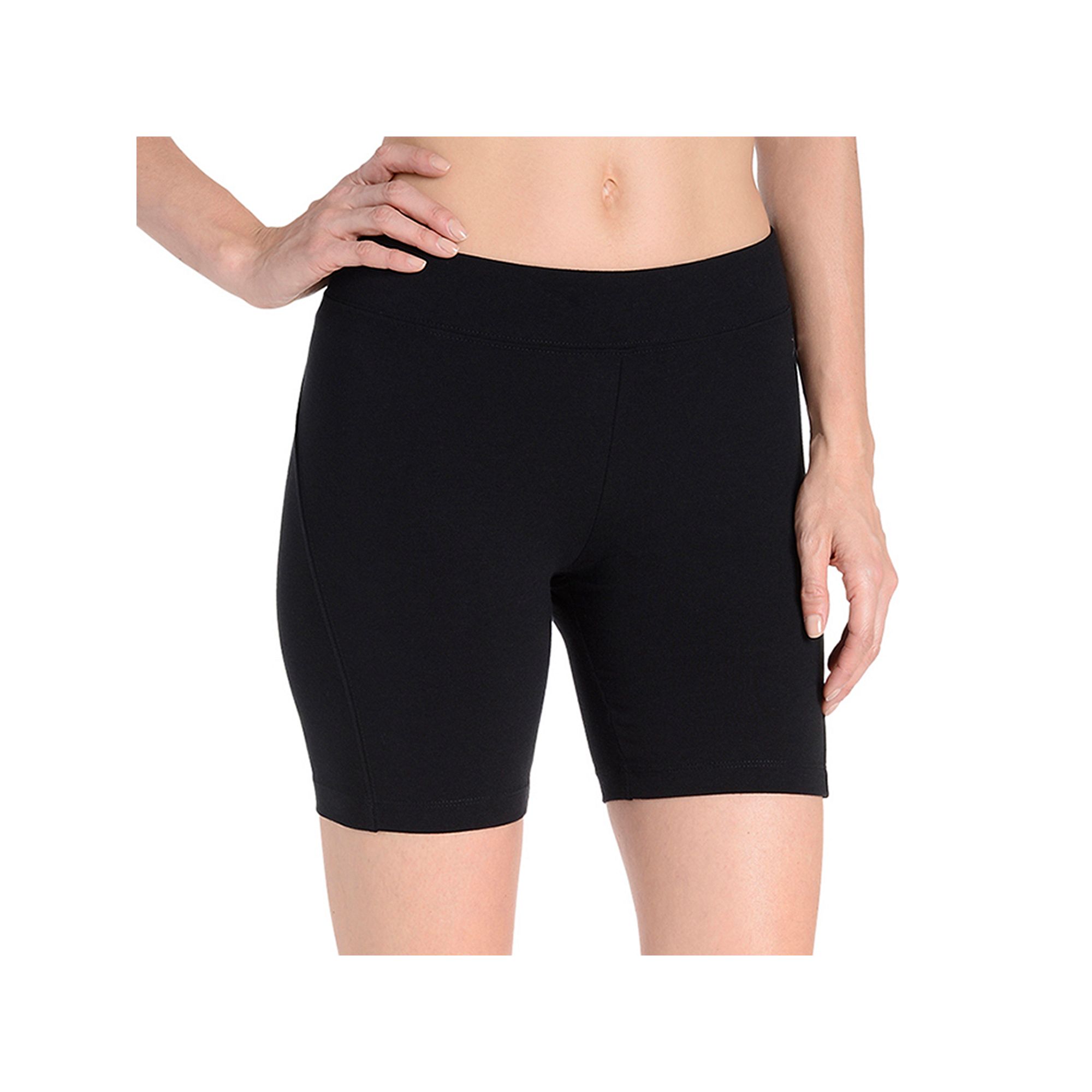 Womens Danskin Stretch Bike Shorts, Size: Small, Rich Black