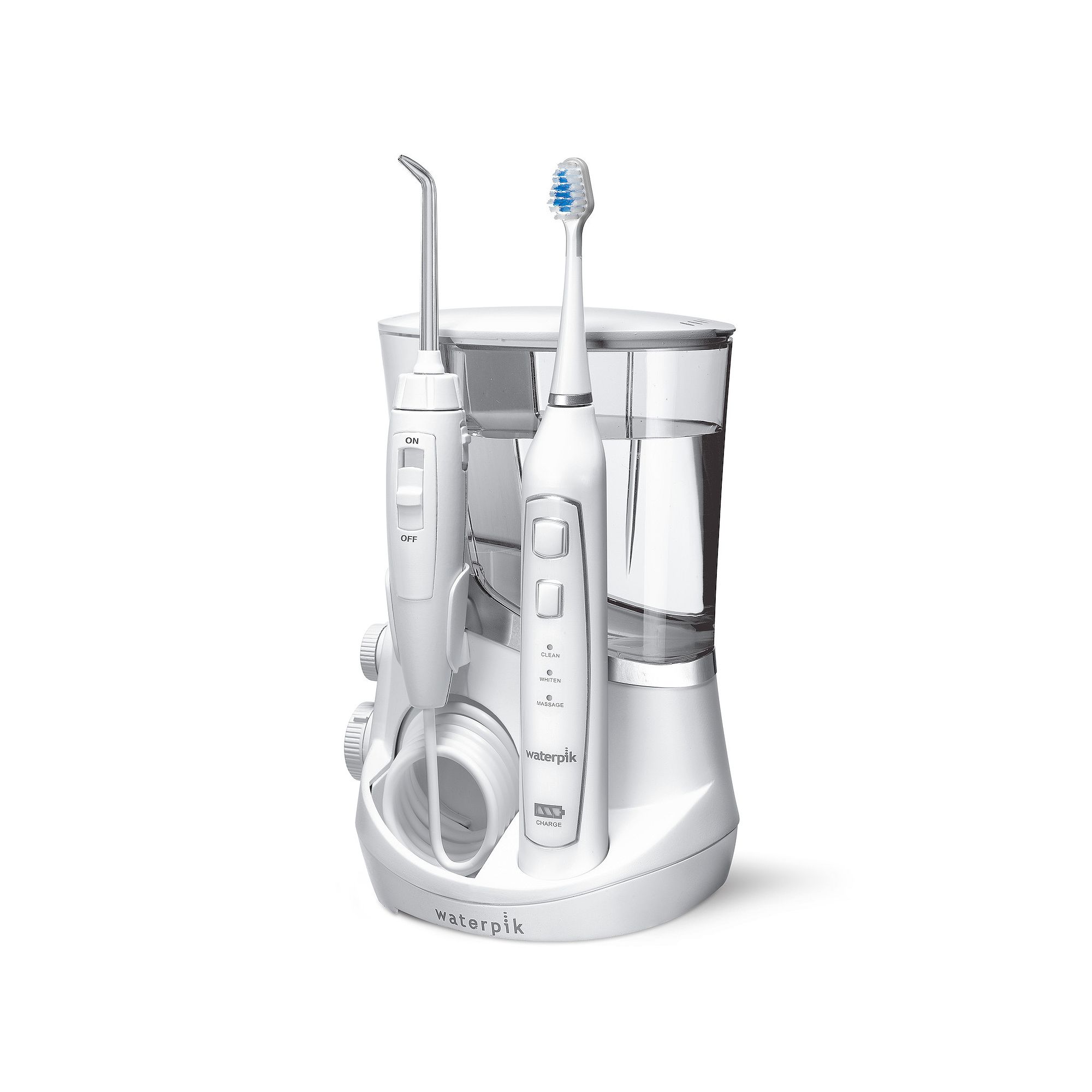 Waterpik Complete Care 5.0 Water Flosser & Sonic Electric Toothbrush, White