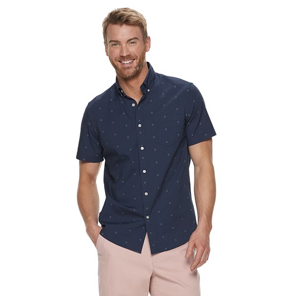 Men's Sonoma Goods For Life® Flexwear Poplin Button-Down Shirt