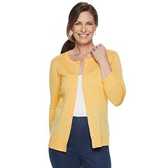 Womens Yellow Cardigan Sweaters Tops Clothing Kohl S