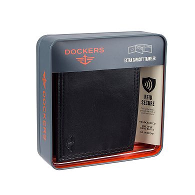 Men's Dockers RFID-Blocking Extra Capacity Traveler Wallet