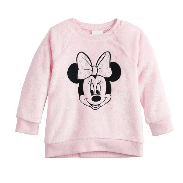 Disney Minnie Mouse Toddler Girls Pullover FleeceHoodie and