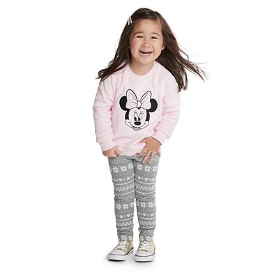Disney's Minnie Mouse Toddler Girl Sherpa Sweatshirt by Jumping Beans® 