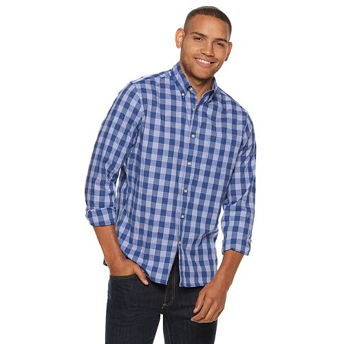 Men's SONOMA Goods for Life™ Flexwear Poplin ButtonDown Shirt