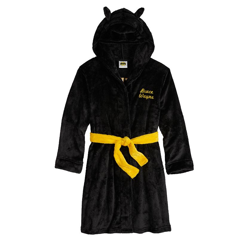 UPC 000716610395 product image for Boys 4-12 Batman Hooded Robe, Size: 10-12, Silver | upcitemdb.com