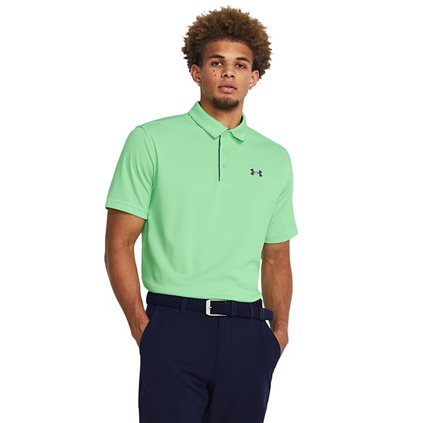 Men's Under Armour Tech Polo Color: Matrix Green Size: L