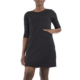 Women's Nina Leonard Crepe Trapeze Dress
