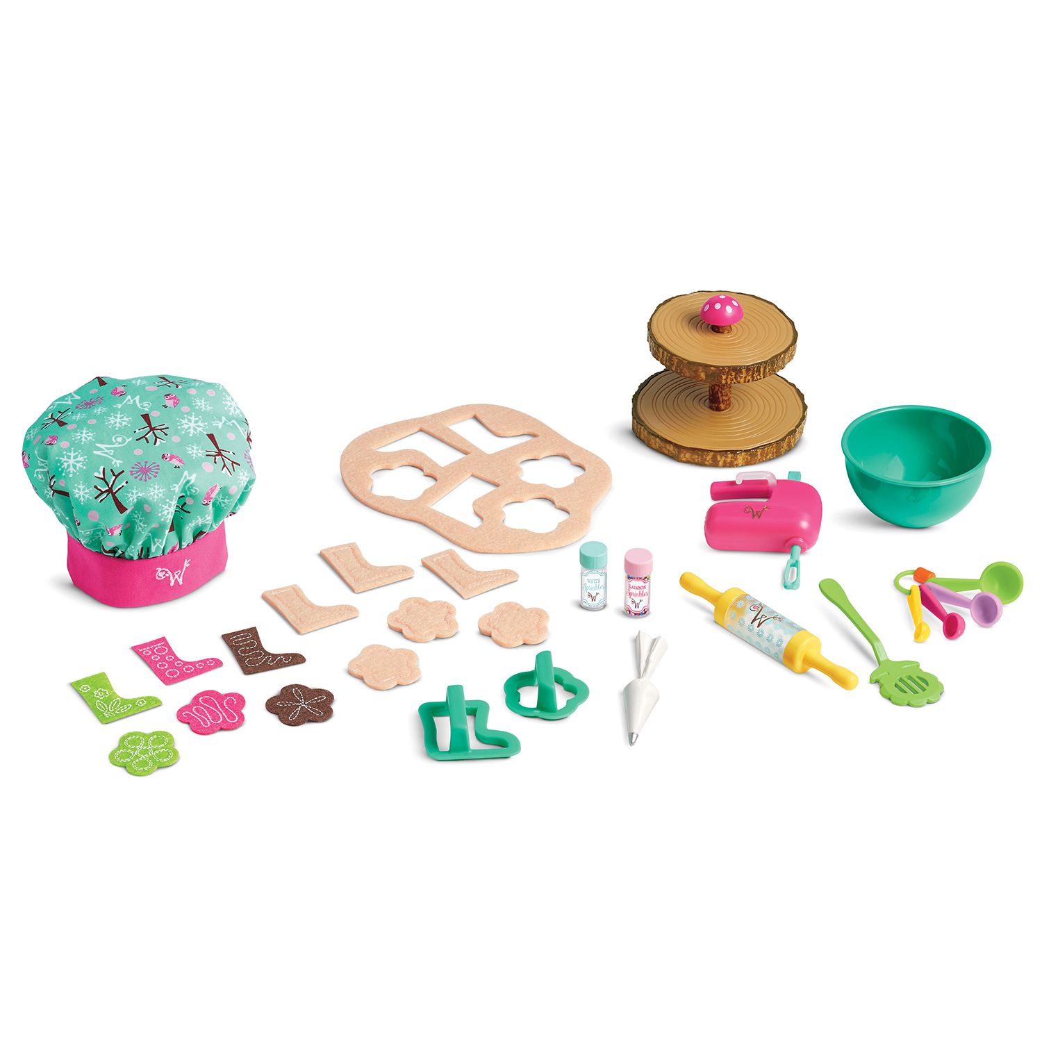 American Girl WellieWishers Cookie. american girl baking set. 