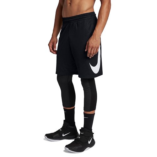 nike basketball shorts black and white