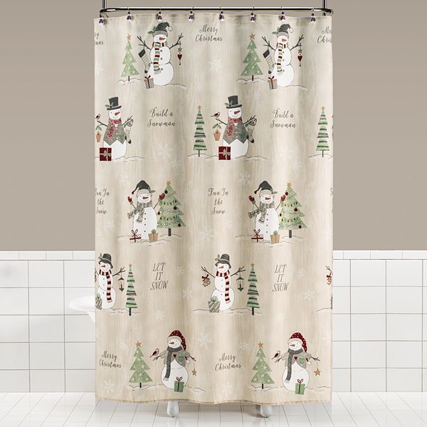 Saay Knight Ltd Scenic Snowman, Holiday Shower Curtains At Kohl S