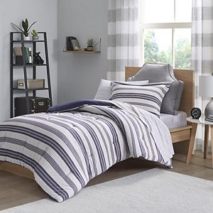 Urban Habitat Space Dyed Melange Cotton Jersey Knit Comforter Set