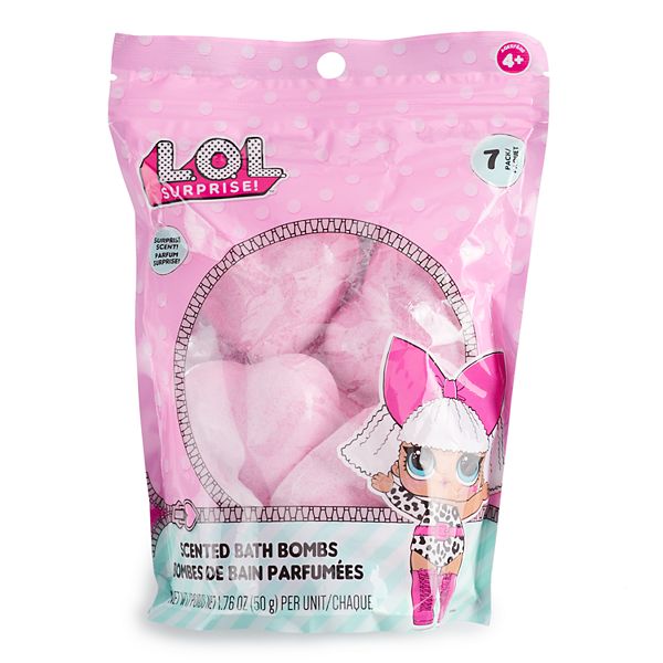 L O L Surprise 7 Pack Scented Heart Bath Bomb Set
