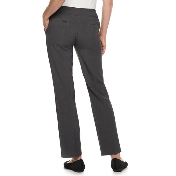 Women's Croft & Barrow® Pull-On Straight-Leg Dress Pants