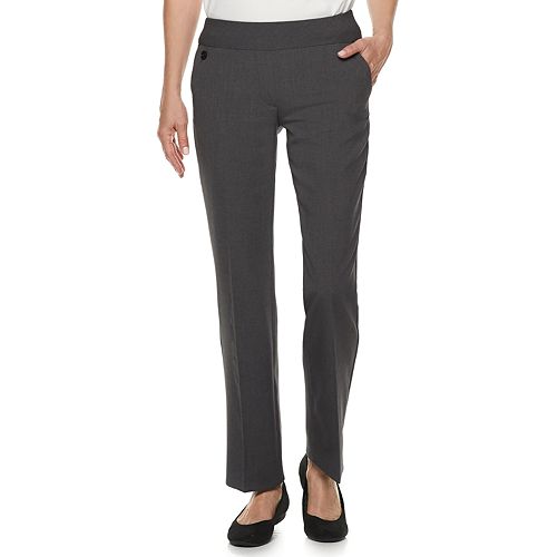 Women's Croft & BarrowÂ® Pull-On Straight-Leg Dress Pants