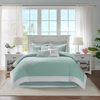 Harbor House Coastline Oversized Cotton Jacquard Comforter Set with Bedskirt
