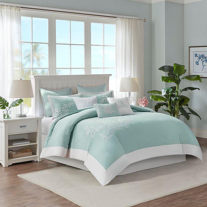 Harbor House Coastline 3-piece Duvet Cover Set with Shams, Turquoise/Blue, 