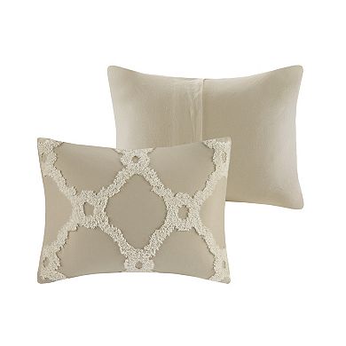 Madison Park Nollie Cotton Chenille Geometric 3-piece Comforter Set