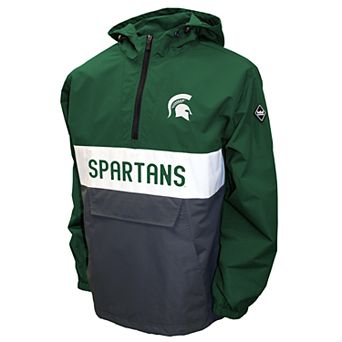 Men's Franchise Club Michigan State Spartans Alpha Anorak Pullover