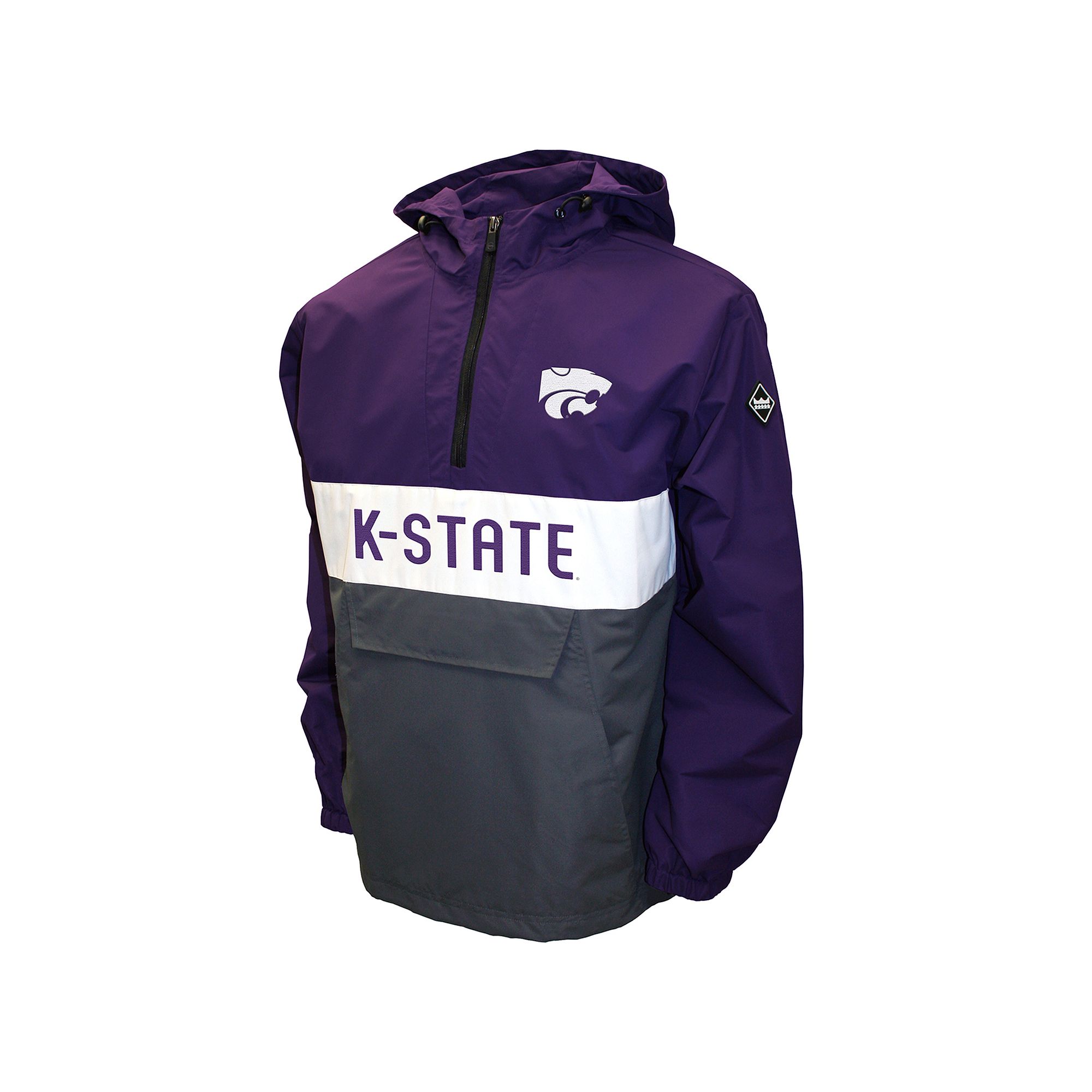 Mens Franchise Club Kansas State Wildcats Alpha Anorak Pullover, Size: XL,