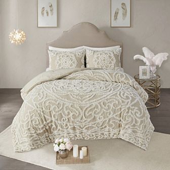 Madison Park Virginia Chenille Medallion Cotton Comforter Set
