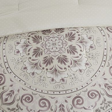 Madison Park Evelyn 8-piece Cotton Printed Reversible Comforter Set