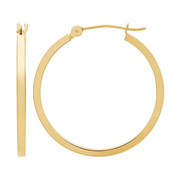 Everlasting Gold 14k Yellow Gold Hoop Earrings