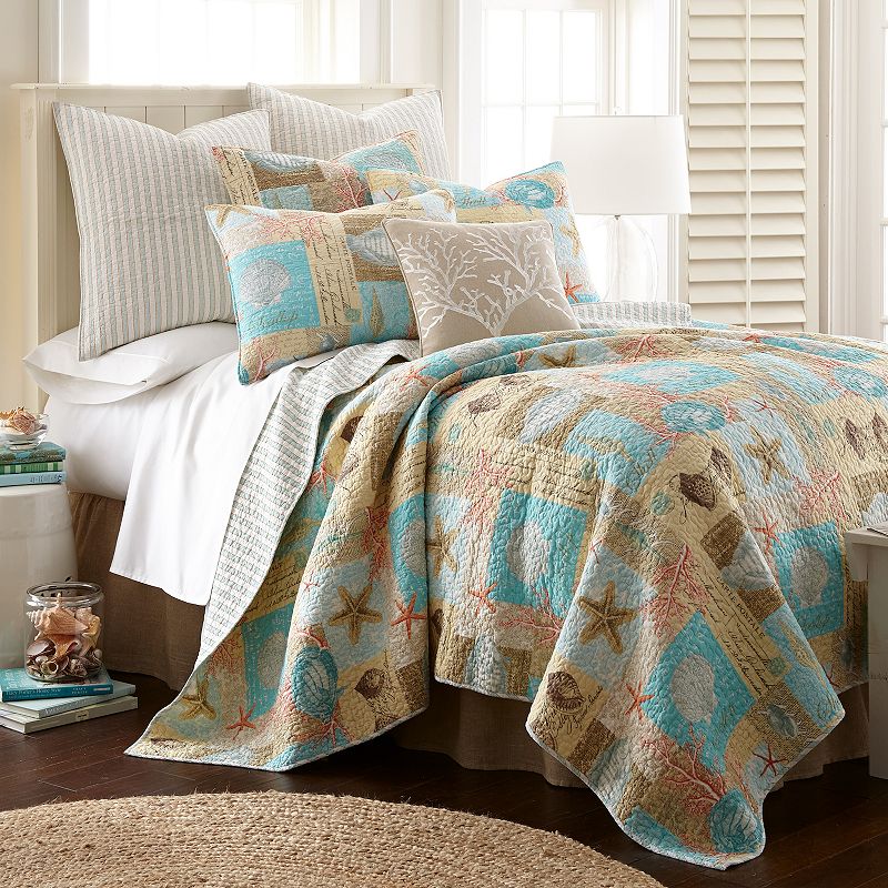 99016452 Levtex Home Bahamas Reversible Quilt or Shams, Blu sku 99016452