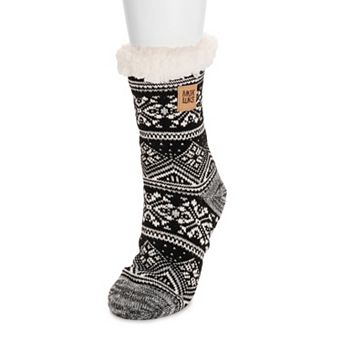 Women's MUK LUKS Patterned Cabin Slipper Socks