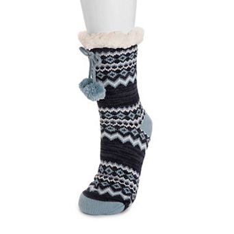 Women's MUK LUKS Patterned Cabin Slipper Socks