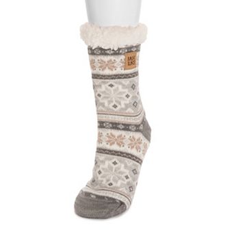 Women's MUK LUKS Patterned Cabin Slipper Socks