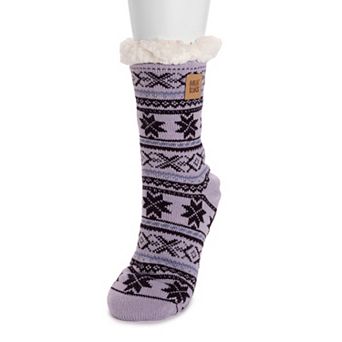 Women's MUK LUKS Patterned Cabin Slipper Socks